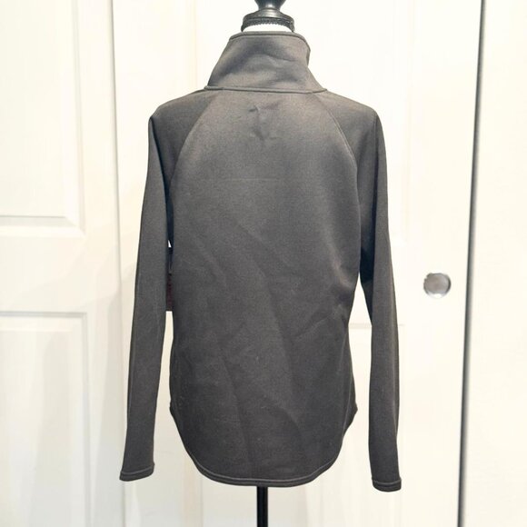 New 32 Degrees Quilted Mockneck Pullover Sweater in Dark Gray, Size S - Picture 4 of 6